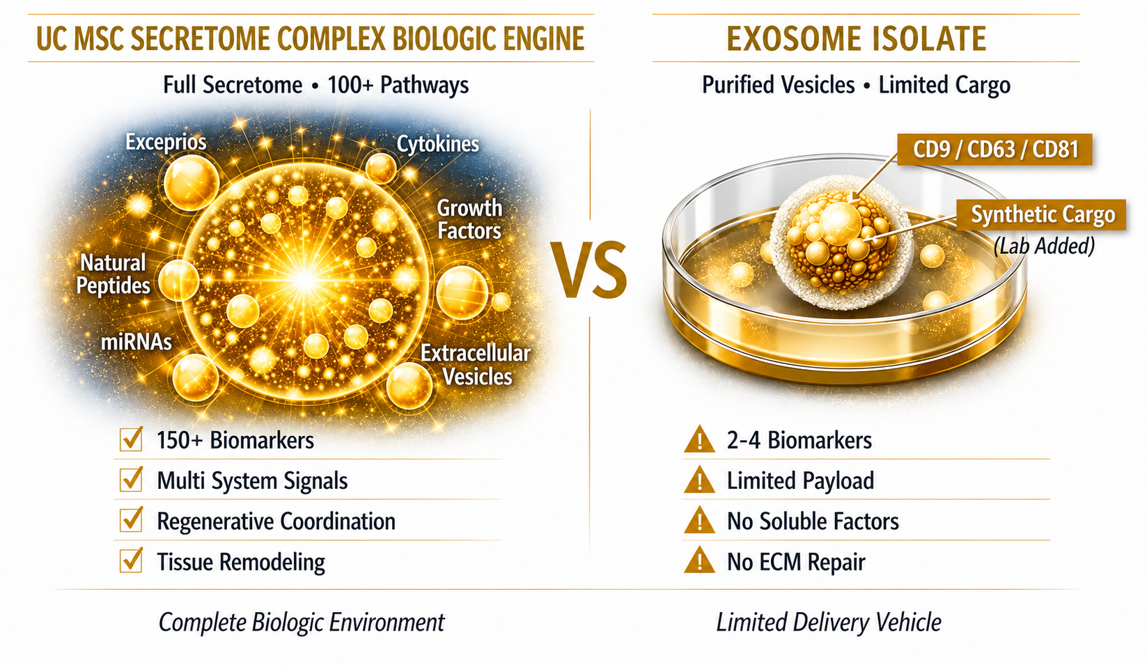 Market Positioning Peptides, Exosome Isolates, and Secretome Complex
